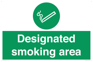 Designated smoking area